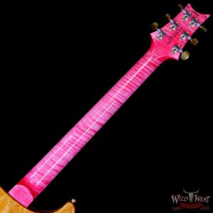 Paul Reed Smith PRS Wood Library 10 Top Custom 24 Flame Maple Neck Brazilian Rosewood Board Bonnie Pink - Image 5