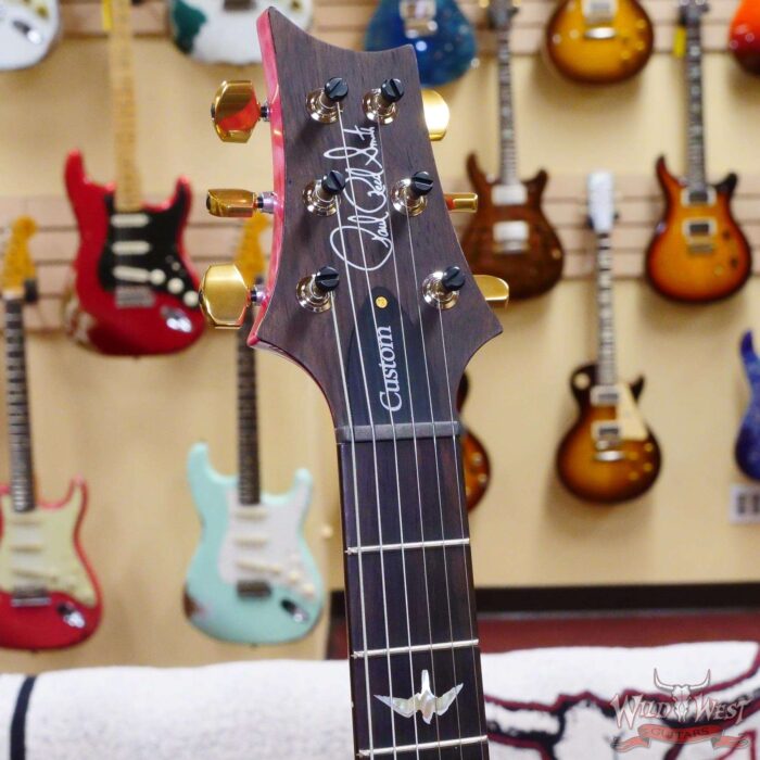Paul Reed Smith PRS Wood Library 10 Top Custom 24 Flame Maple Neck Brazilian Rosewood Board Bonnie Pink - Image 7