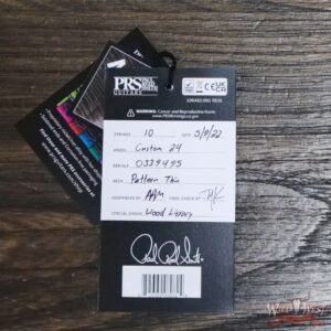 Paul Reed Smith PRS Wood Library 10 Top Custom 24 Flame Maple Neck Brazilian Rosewood Board Bonnie Pink - Image 12