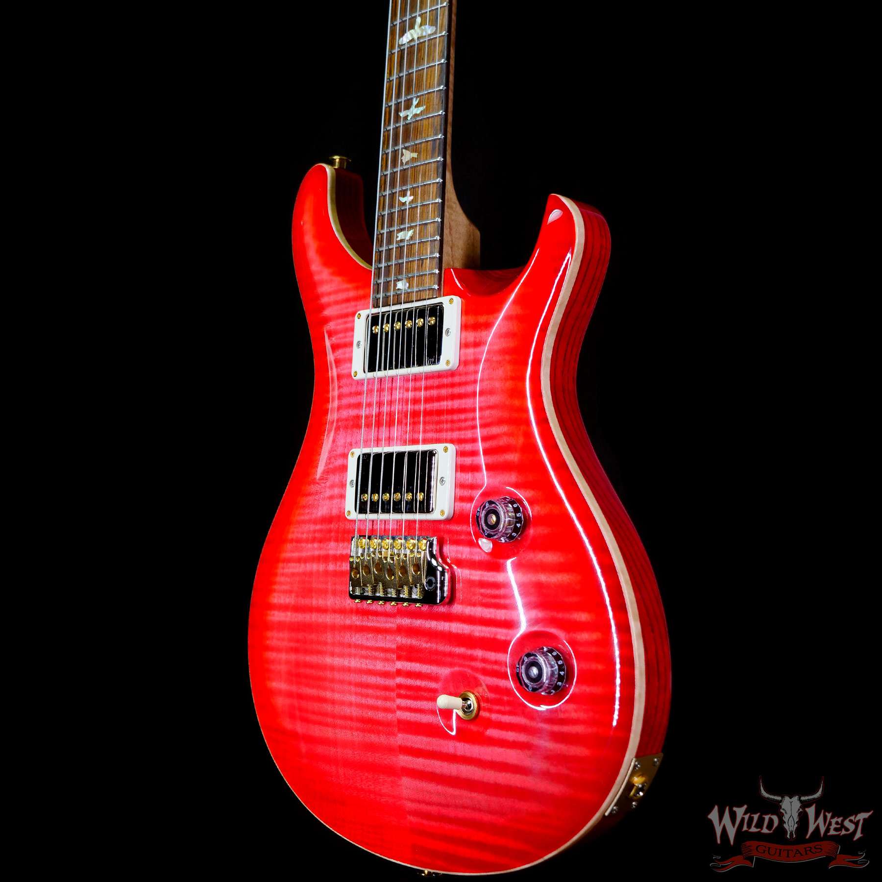 prs-wl-f10-cu24-bpcb-332686-br__wwg.jpg Paul Reed Smith Wood Library 10 Top Swamp Ash Custom 24 Roasted Maple Neck Cocobolo Board Bonnie Pink Cherry Burst - Image 2