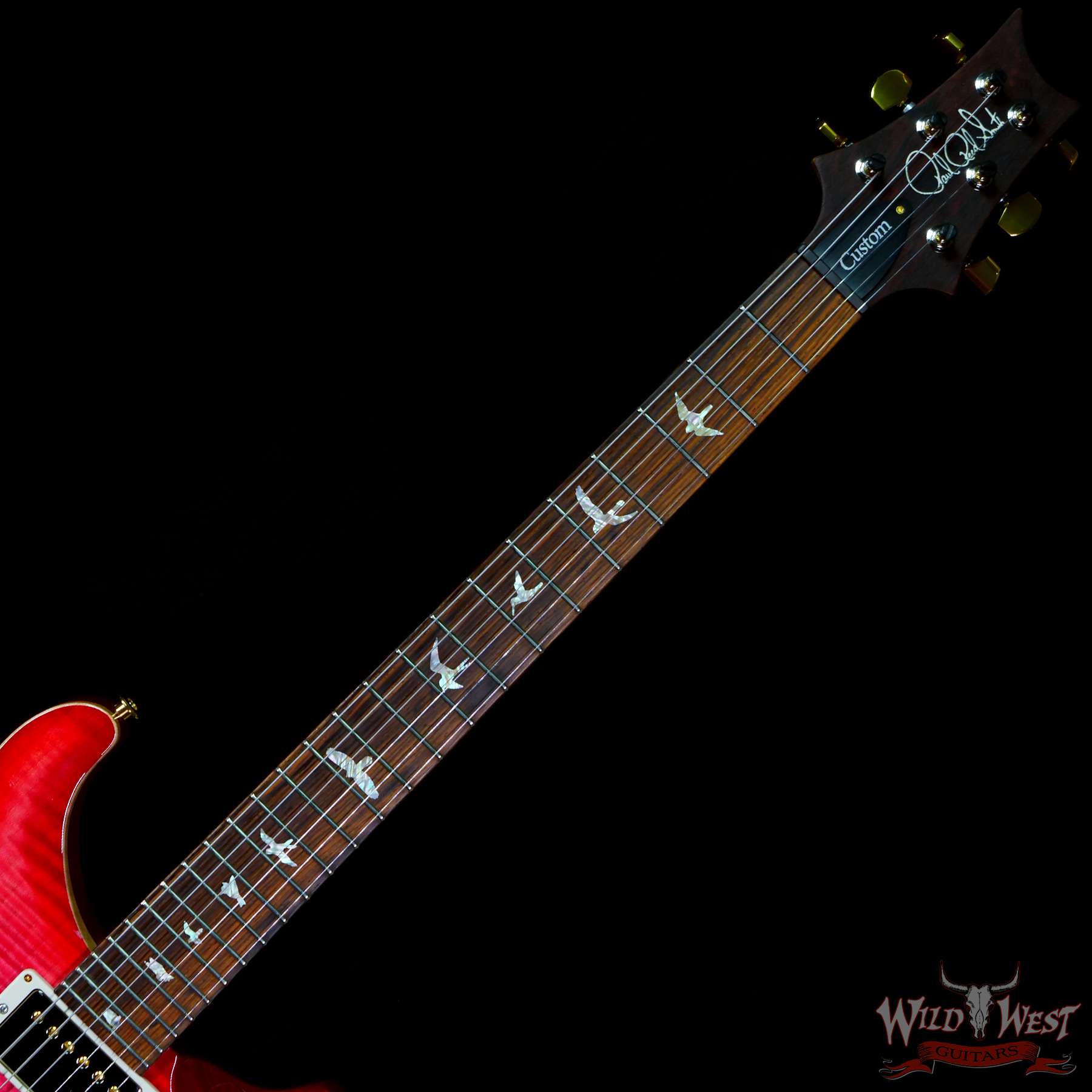 prs-wl-f10-cu24-bpcb-332686-c2__wwg.jpg Paul Reed Smith Wood Library 10 Top Swamp Ash Custom 24 Roasted Maple Neck Cocobolo Board Bonnie Pink Cherry Burst - Image 4