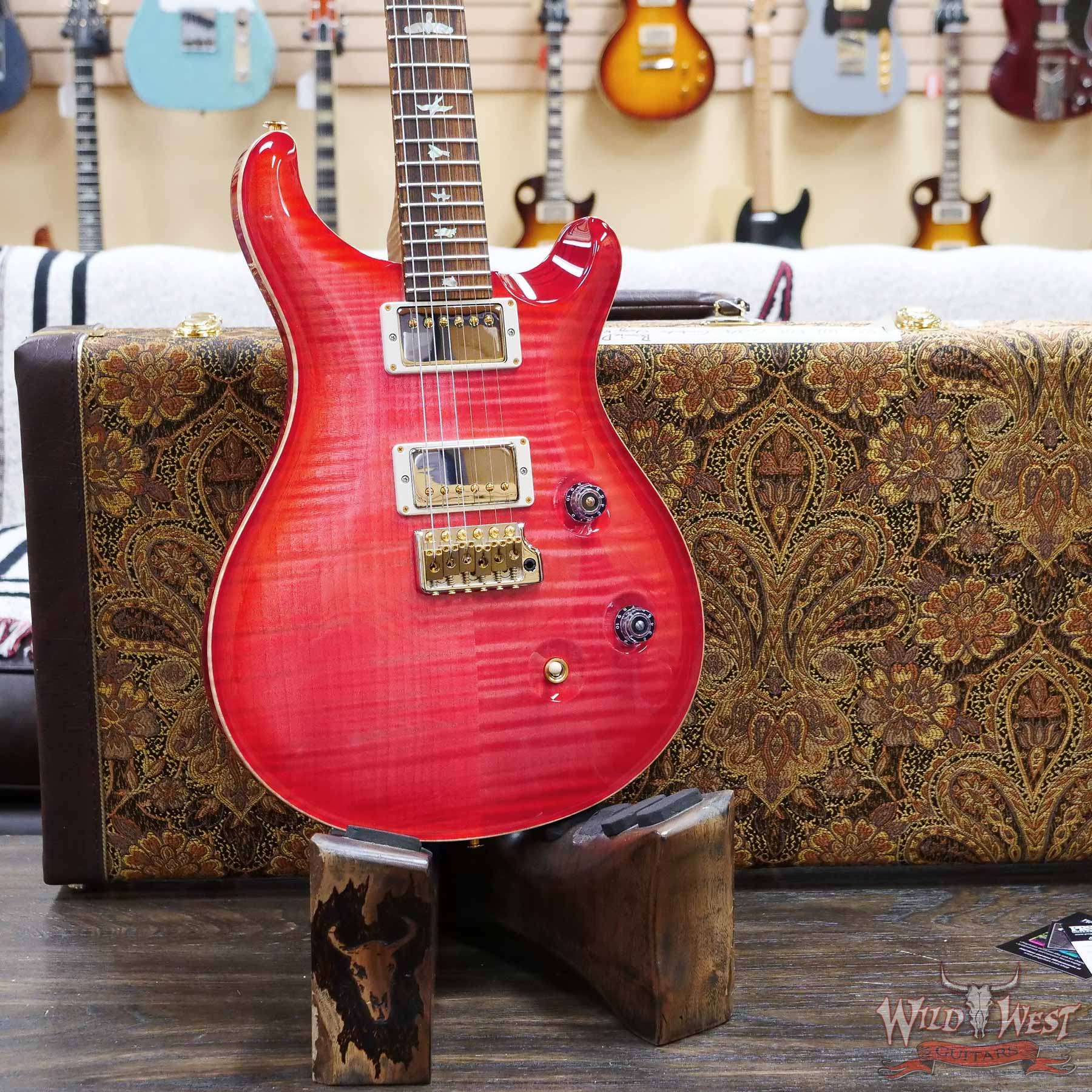 prs-wl-f10-cu24-bpcb-332686-d3__wwg.jpg Paul Reed Smith Wood Library 10 Top Swamp Ash Custom 24 Roasted Maple Neck Cocobolo Board Bonnie Pink Cherry Burst - Image 8