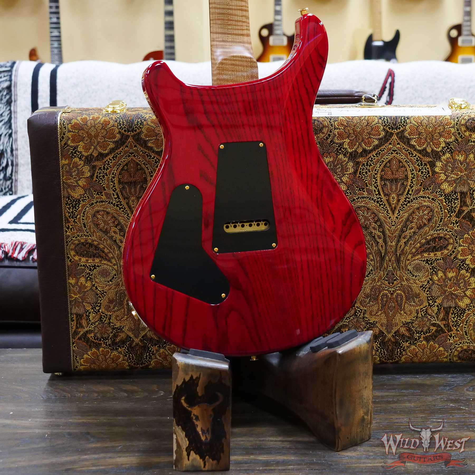 prs-wl-f10-cu24-bpcb-332686-d6__wwg.jpg Paul Reed Smith Wood Library 10 Top Swamp Ash Custom 24 Roasted Maple Neck Cocobolo Board Bonnie Pink Cherry Burst - Image 11