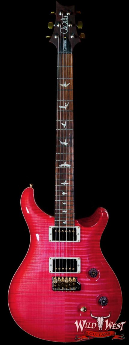 Paul Reed Smith Wood Library 10 Top Swamp Ash Custom 24 Roasted Maple Neck Cocobolo Board Bonnie Pink Cherry Burst