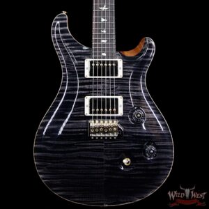 PRS Wood Library 10 Top Custom 24 Flame Maple Top Brazilian Rosewood Fingerboard Grey Black - Image 3