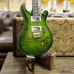 PRS Wood Library 10 Top Custom 24 Flame Maple Top Brazilian Rosewood Fingerboard Jade Burst - Image 12