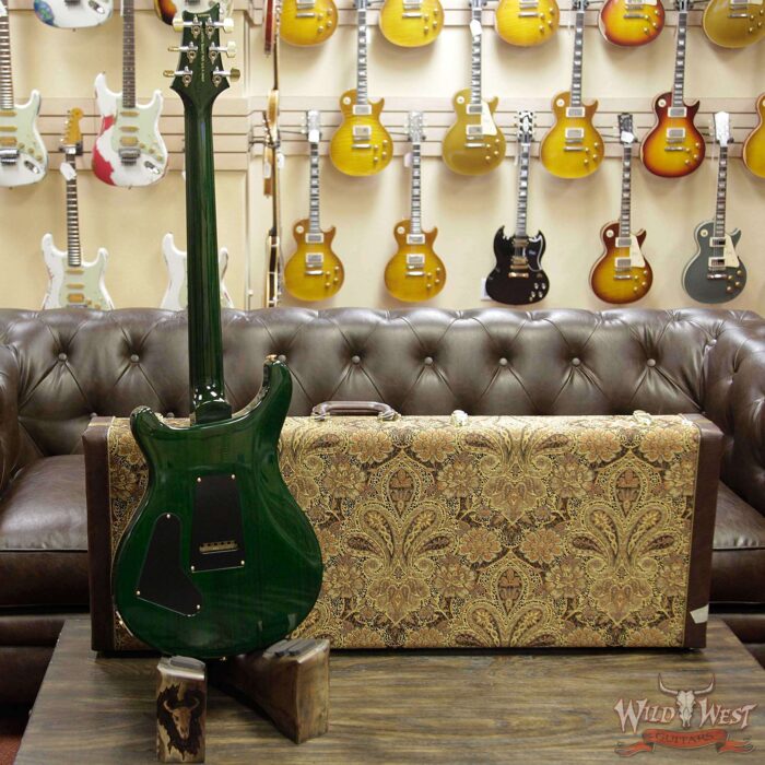 PRS Wood Library 10 Top Custom 24 Flame Maple Top Brazilian Rosewood Fingerboard Jade Burst - Image 13