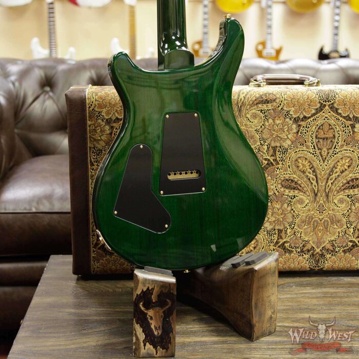 PRS Wood Library 10 Top Custom 24 Flame Maple Top Brazilian Rosewood Fingerboard Jade Burst - Image 14
