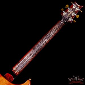 Paul Reed Smith PRS Wood Library 10 Top Custom 24 Flame Maple Neck Brazilian Rosewood Board Charcoal Cherry Burst - Image 5