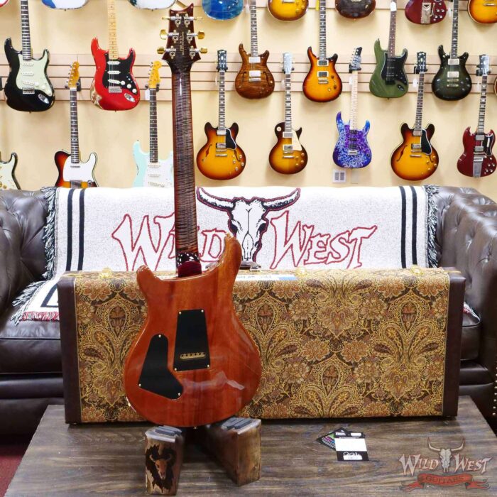 Paul Reed Smith PRS Wood Library 10 Top Custom 24 Flame Maple Neck Brazilian Rosewood Board Charcoal Cherry Burst - Image 9