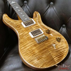 Paul Reed Smith Wood Library 10 Top Custom 24 Pattern Thin Flame Maple Neck Brazilian Rosewood Board Copperhead - Image 8