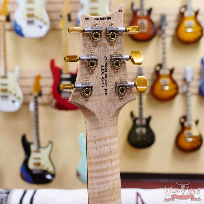 Paul Reed Smith PRS Wood Library 10 Top Custom 24 Flame Maple Neck Brazilian Rosewood Board Green Fade - Image 10