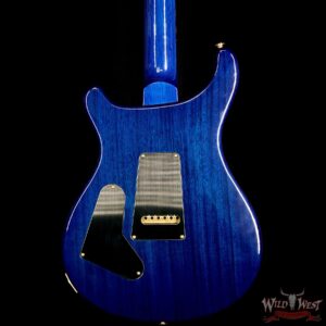 PRS Wood Library 10 Top Custom 24 Flame Maple Top Korina Neck with Cocobolo Board Violet Blue Burst - Image 4