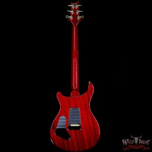 2018 PRS Wood Library 10 Top Custom 24 Flame Top Korina Neck Ebony Charcoal Cherry Burst - Image 6
