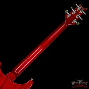2018 PRS Wood Library 10 Top Custom 24 Flame Top Korina Neck Ebony Charcoal Cherry Burst - Image 12