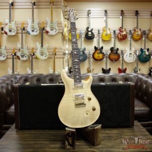 PRS Wood Library 10 Top Custom 24 Flame Top Korina Neck Cocobolo Board Natural - Image 11