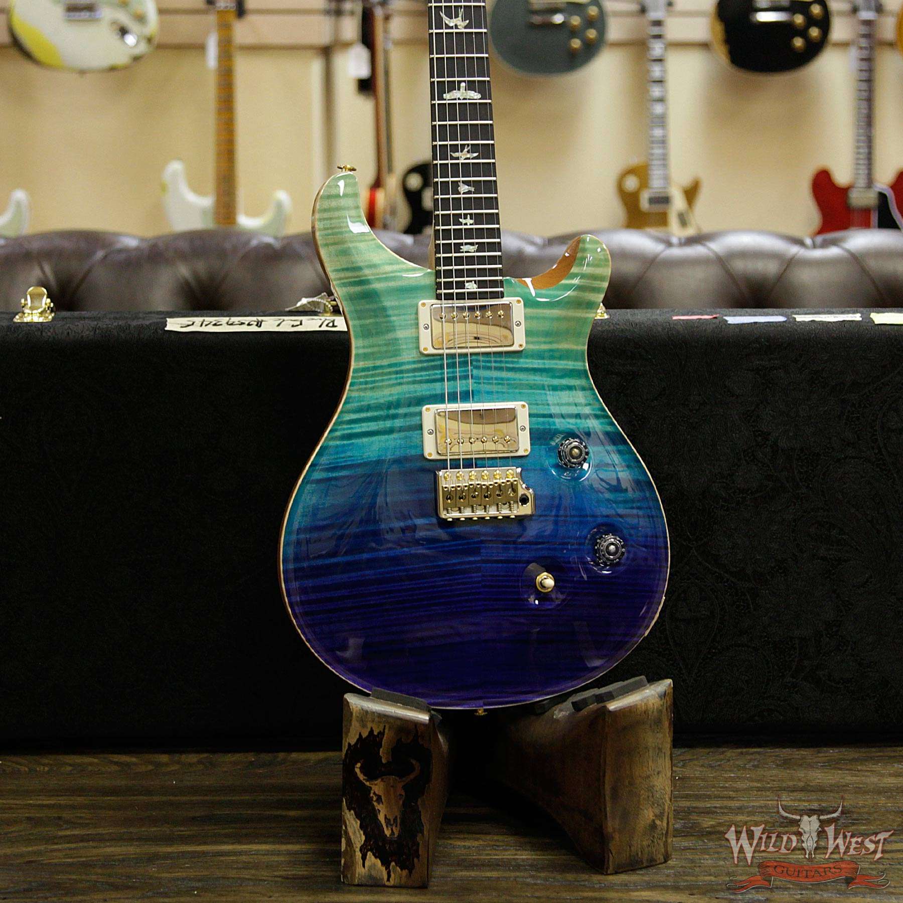 PRS Wood Library 10 Top Custom 24 Flame Maple Top Korina Neck with