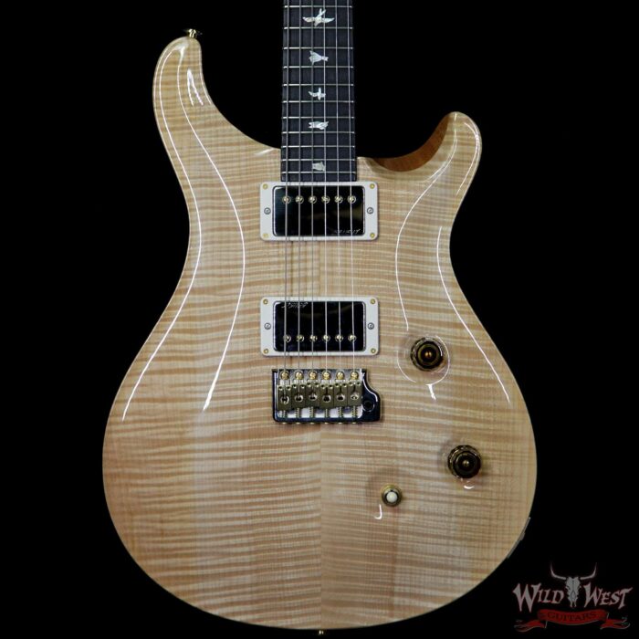 PRS Wood Library Flame 10 Top Custom 24 Korina Neck Ebony Fingerboard Natural - Image 3
