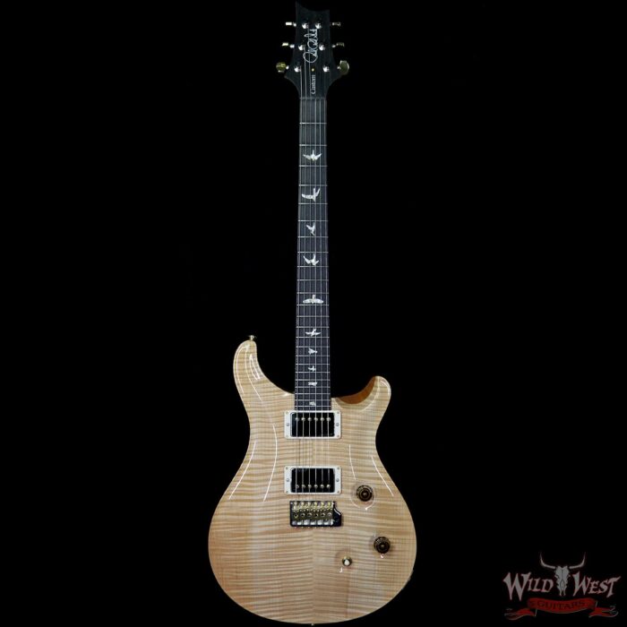 PRS Wood Library Flame 10 Top Custom 24 Korina Neck Ebony Fingerboard Natural - Image 4