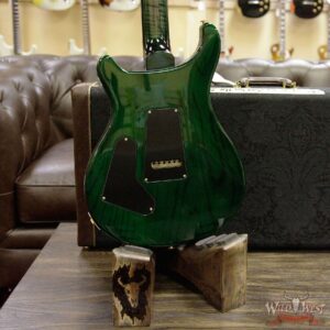 PRS Wood Library Flame 10 Top Custom 24 Semi Hollow Brazilian Rosewood Board Charcoal Green Burst - Image 15