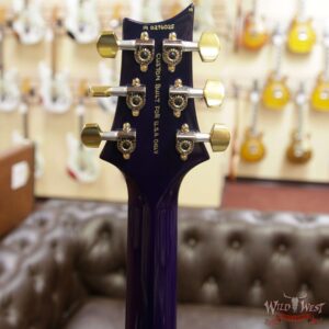PRS Wood Library 10 Top Custom 24 Flame Maple Top Brazilian Rosewood Board Violet Blue Burst - Image 7