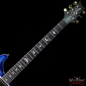PRS Wood Library 10 Top Custom 24 Flame Maple Top Brazilian Rosewood Board Violet Blue Burst - Image 6