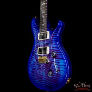Paul Reed Smith PRS Wood Library 10 Top Custom 24 Flame Maple Neck Brazilian Rosewood Board Violet Blue Burst - Image 2