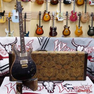 Paul Reed Smith Wood Library 10 Top Custom 24-08 Roasted Flame Maple Neck Brazilian Rosewood Board Grey Black Fade - Image 6