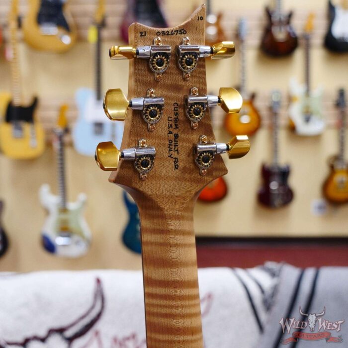 Paul Reed Smith Wood Library 10 Top Custom 24-08 Roasted Flame Maple Neck Brazilian Rosewood Board Grey Black Fade - Image 10