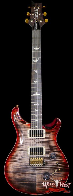Paul Reed Smith PRS Wood Library 10 Top Custom 24-08 Brazilian Rosewood Board Charcoal Cherry Burst