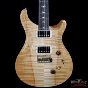 PRS Wood Library 10 Top Custom 24-08 Flame Maple Top Brazilian Rosewood Fingerboard Natural - Image 3