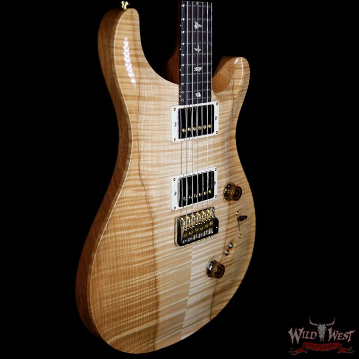 PRS Wood Library 10 Top Custom 24-08 Flame Maple Top Brazilian Rosewood Fingerboard Natural - Image 5