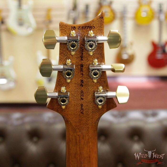 PRS Wood Library 10 Top Custom 24-08 Flame Maple Top Brazilian Rosewood Fingerboard Natural - Image 13