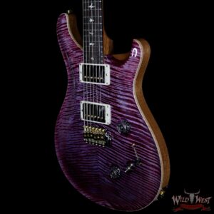 PRS Wood Library 10 Top Custom 24-08 Flame Maple Top Brazilian Rosewood Fingerborad Violet - Image 2