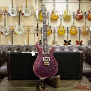PRS Wood Library 10 Top Custom 24-08 Flame Maple Top Brazilian Rosewood Fingerborad Violet - Image 11