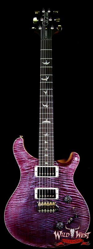 PRS Wood Library 10 Top Custom 24-08 Flame Maple Top Brazilian Rosewood Fingerborad Violet