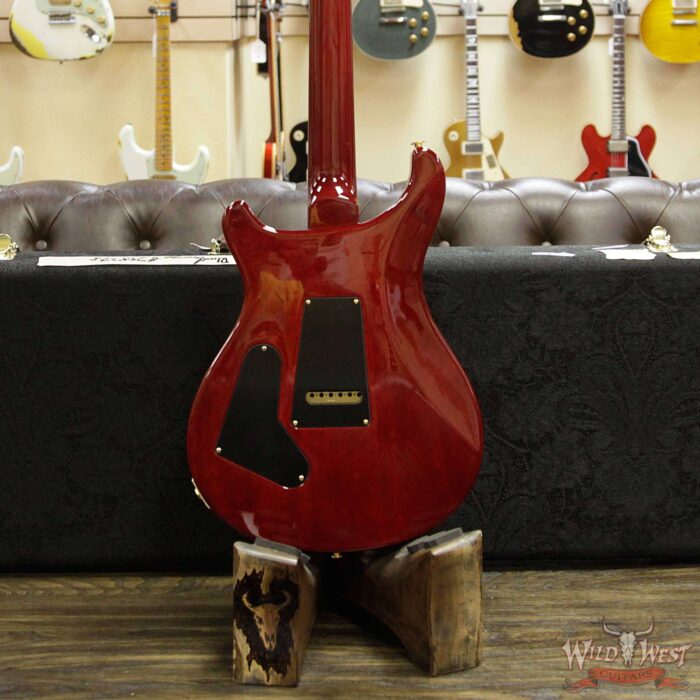 PRS Wood Library 10 Top Custom 24-08 Flame Maple Top Cocobolo Fingerboard Blood Orange - Image 14