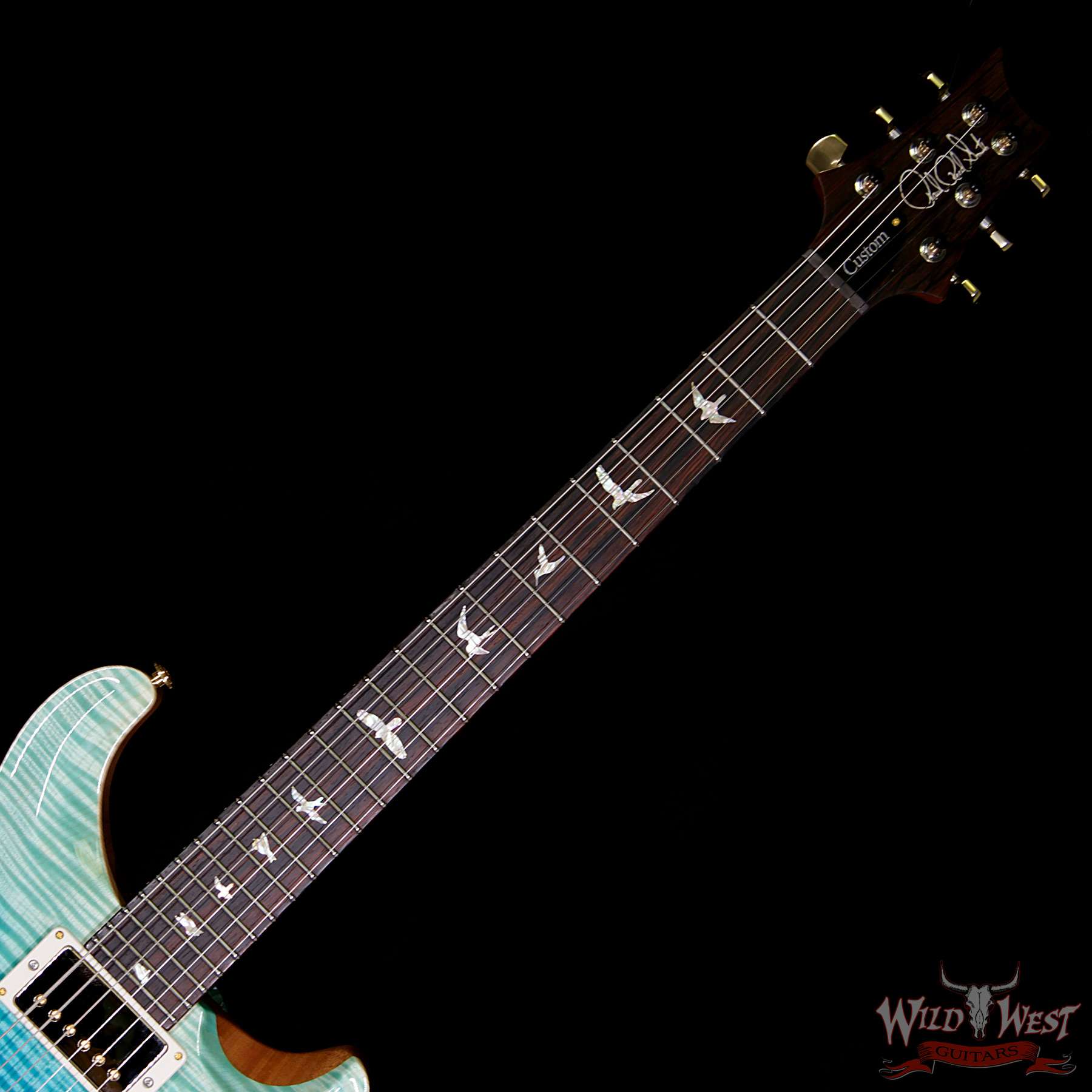 prs-wl-f10-cu2408-coco-bluefade-257391-bnf__wwg.jpg PRS Wood Library 10 Top Custom 24-08 Flame Maple Top Cocobolo Fingerboard Blue Fade - Image 8