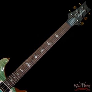 Paul Reed Smith Wood Library 10 Top Custom 24-08 Roasted Flame Maple Neck Brazilian Rosewood Board Blue Fade - Image 4