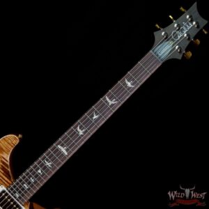 Paul Reed Smith Wood Library 10 Top Custom 24-08 Roasted Flame Maple Neck Brazilian Rosewood Board Copperhead - Image 4