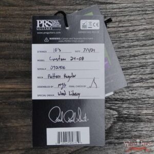 Paul Reed Smith Wood Library 10 Top Custom 24-08 Roasted Flame Maple Neck Brazilian Rosewood Board Blue Fade - Image 12