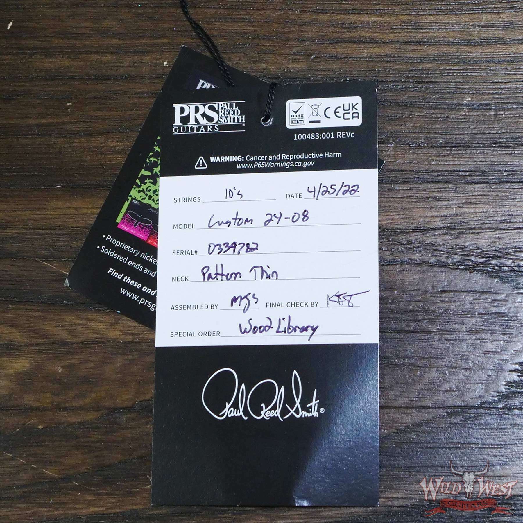 prs-wl-f10-cu2408-greenfade-339782-d7__wwg.jpg Paul Reed Smith PRS Wood Library 10 Top Custom 24-08 Brazilian Rosewood Board Green Fade - Image 12