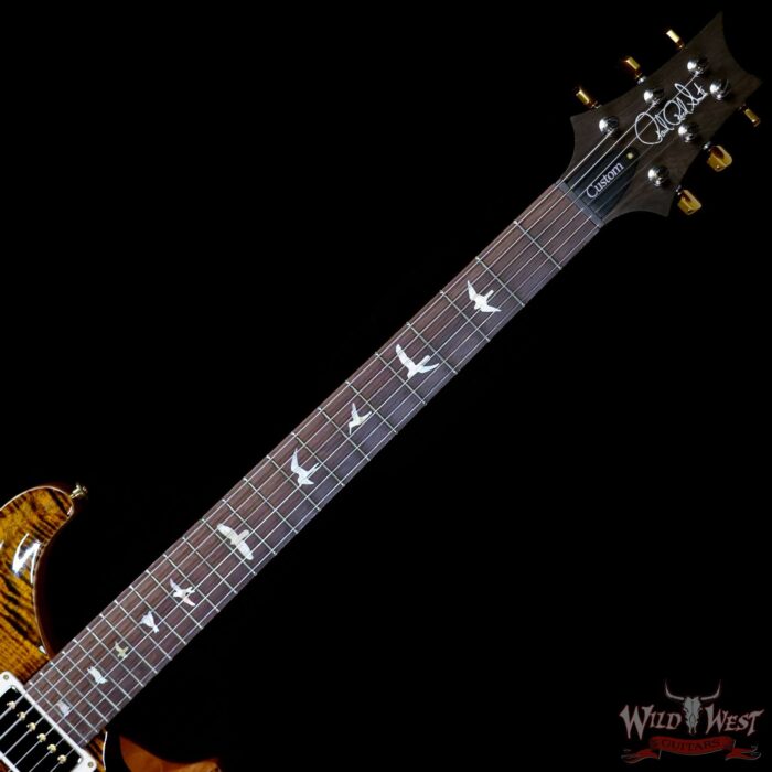 Paul Reed Smith PRS Wood Library 10 Top Custom 24 Brazilian Rosewood Fingerboard Yellow Tiger 7.50 LBS (US Only / No International Shipping) - Image 4