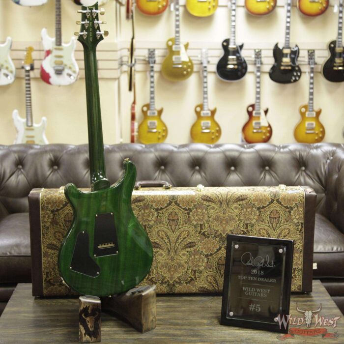 PRS Wood Library 10 Top Custom 24 Flame Maple Top Brazilian Rosewood Fretboard Jade Burst - Image 12