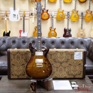 Paul Reed Smith PRS Wood Library 10 Top Custom 24 Flame Maple Top Brazilian Rosewood Board Black Gold Burst - Image 5