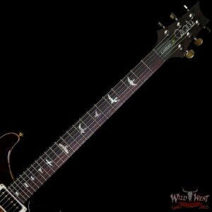 Paul Reed Smith PRS Wood Library 10 Top Custom 24 Flame Maple Top Brazilian Rosewood Board Black Gold Burst - Image 4