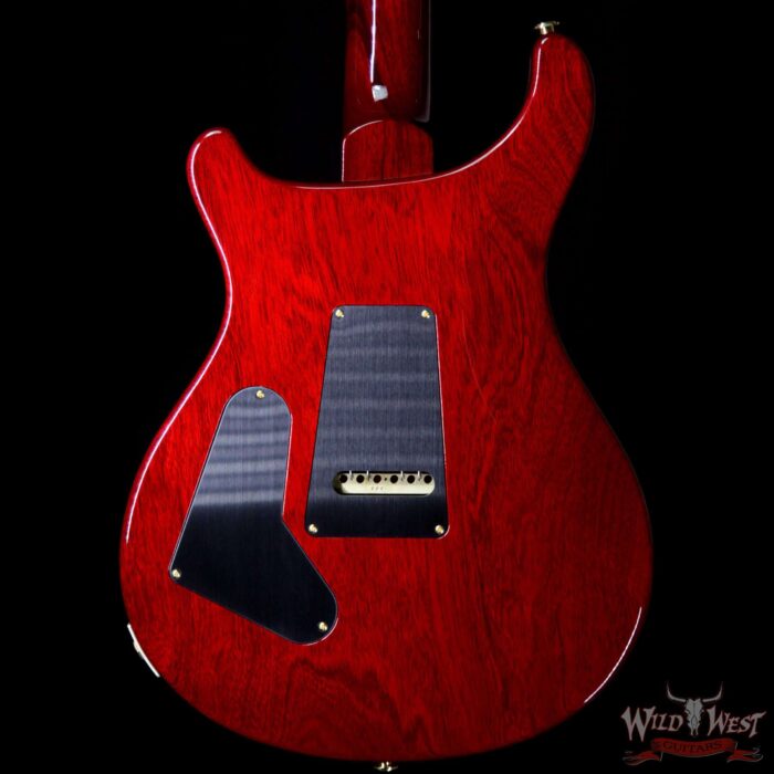 PRS Wood Library 10 Top Custom 24 Flame Maple Top Brazilian Rosewood Fingerboard Charcoal Cherry Burst - Image 6