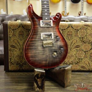 PRS Wood Library 10 Top Custom 24 Flame Maple Top Brazilian Rosewood Fingerboard Charcoal Cherry Burst - Image 12