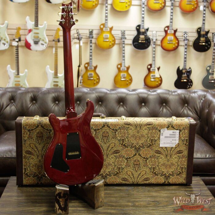 PRS Wood Library 10 Top Custom 24 Flame Maple Top Brazilian Rosewood Fingerboard Charcoal Cherry Burst - Image 13