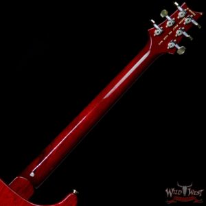 PRS Wood Library 10 Top Custom 24 Flame Maple Top Brazilian Rosewood Fingerboard Charcoal Cherry Burst - Image 10